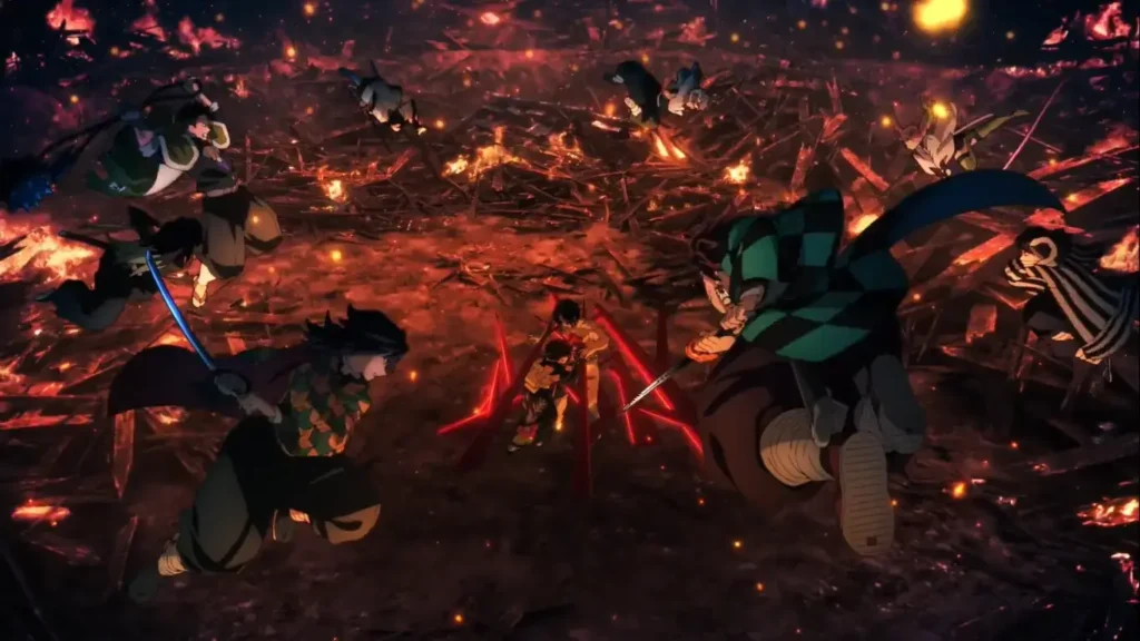 Demon slayer season 4 last Ep fight scene